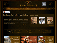 Tablet Screenshot of hoteldevipalace.com